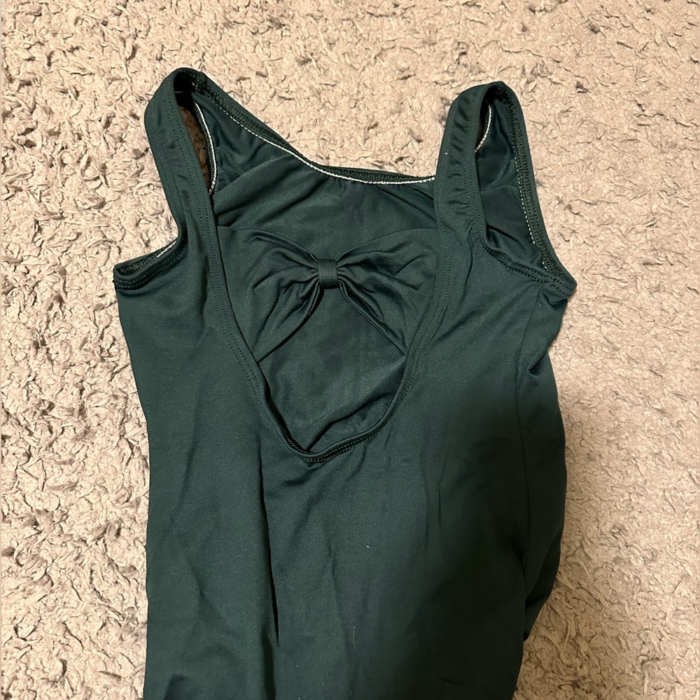 Green bow leotard
